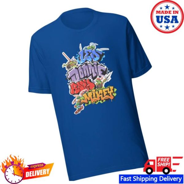 Paramount Shop Store Mutant Mayhem Graffiti Adult Short Sleeve T-Shirt