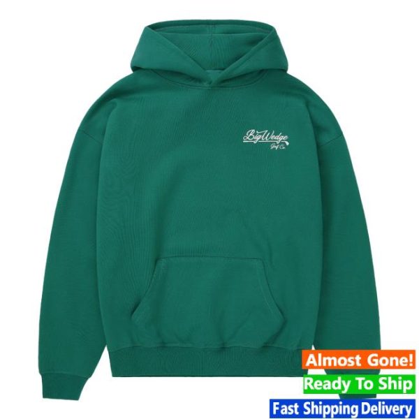 Big Wedge Golf Merch Store Shop Bw Script Hoodie
