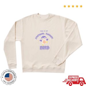 Finch Merch Shop This Is My Emotional Support Birb Finch Crewneck