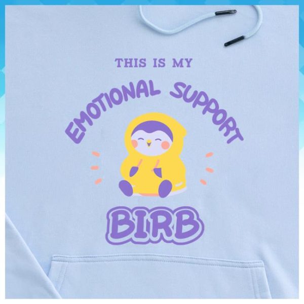 Finch Merch Shop This Is My Emotional Support Birb Finch Hoodie