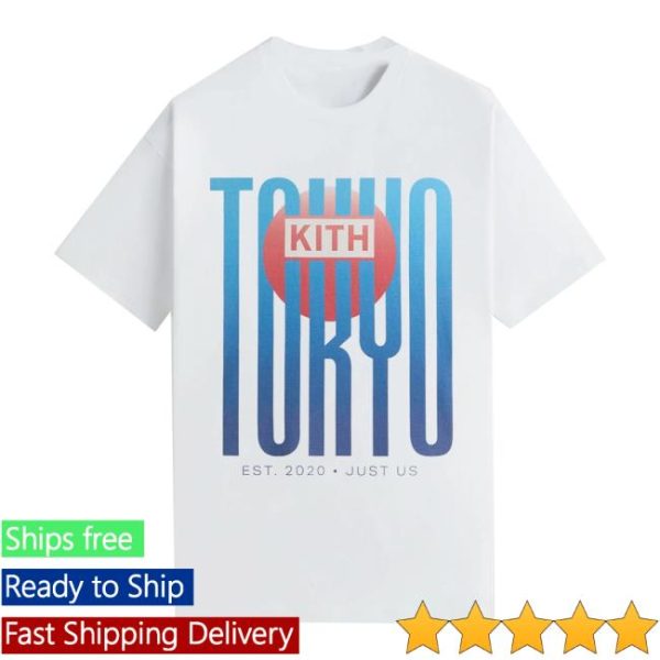 Kith Store Merch Kith Tokyo Classic Logo Vintage White Tee
