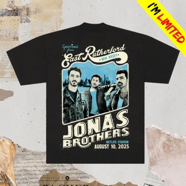 Jonas Brothers Merch Store Shop Greetings From Your Hometown New Jersey City Tee