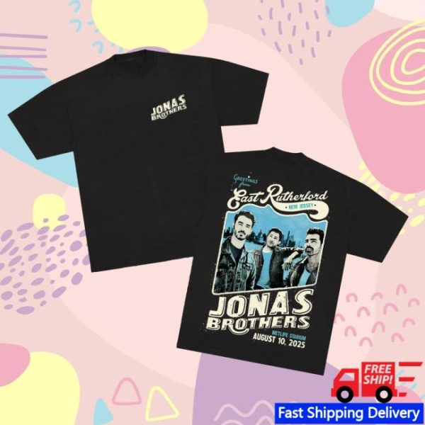 Jonas Brothers Merch Store Shop Greetings From Your Hometown New Jersey City Tee
