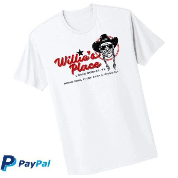 Willie Nelson Merch Store Willie’s Place T-Shirt