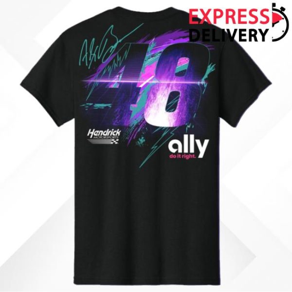 Hendrick Motorsports Store Merch Alex Bowman #48 Ally Flash T-Shirt