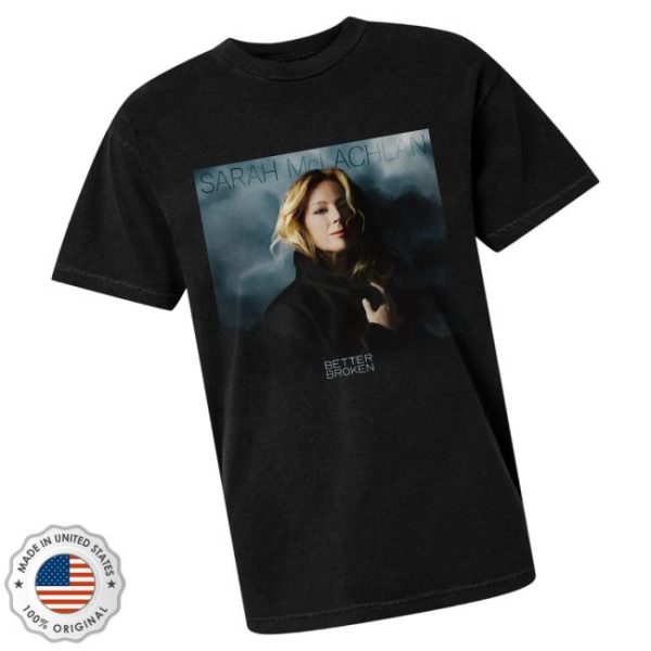 Concord Records Merch Store Sarah Mclachlan Better Broken Album T-Shirt