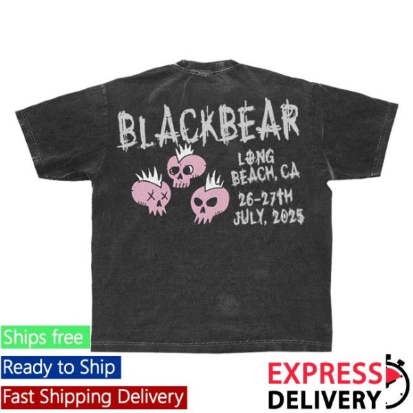 Beartrap Store Merch Vintage Long Beach Pink Skull Tee