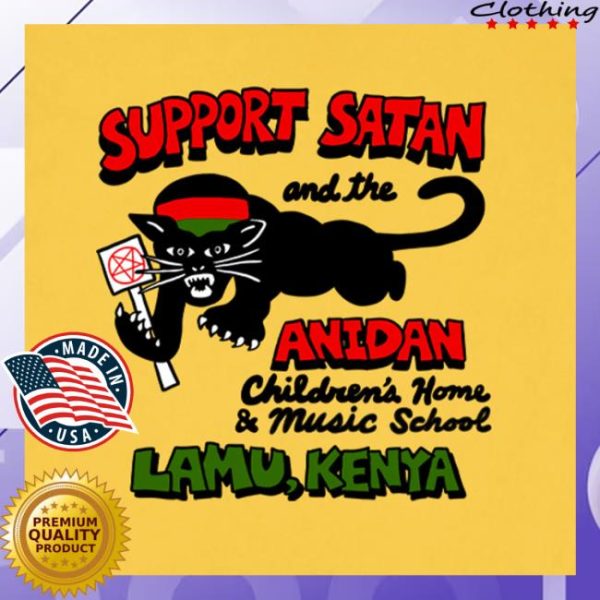 Hello Merch Store King Khan Support Satan Yellow T-Shirt