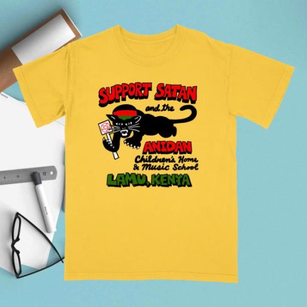Hello Merch Store King Khan Support Satan Yellow T-Shirt