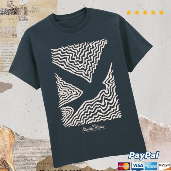 Electric Picnic Store Merch Heather Navy 2025 Line Up T-Shirt