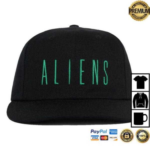 Brain Dead Merch Store Shop Brain Dead X Aliens 6 Panel Hat Black