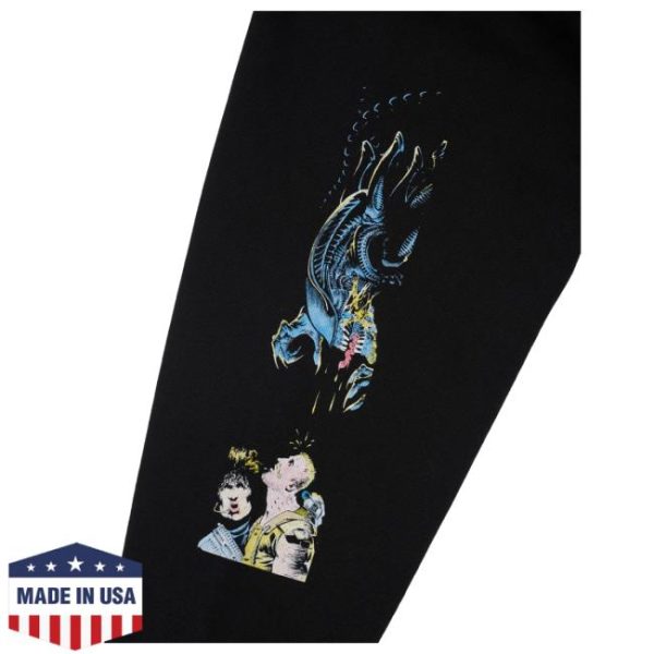 Brain Dead Merch Store Shop Brain Dead X Aliens Hoodie Black
