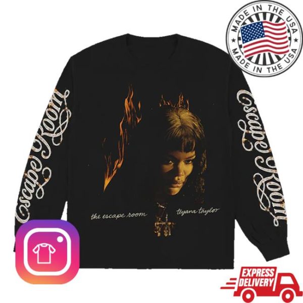 Teyana Taylor Merch Store Script Longsleeve In Black
