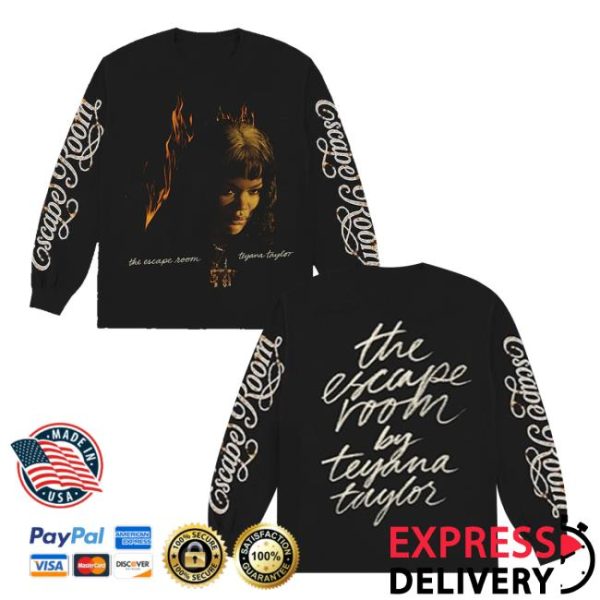 Teyana Taylor Merch Store Script Longsleeve In Black
