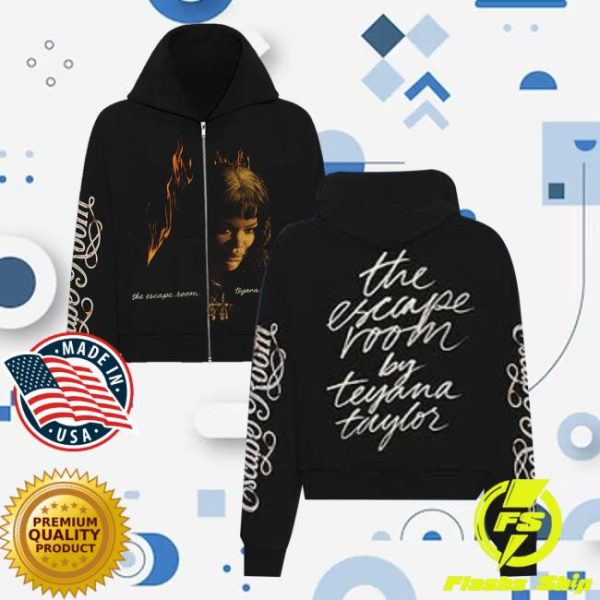 Teyana Taylor Merch Store Script Zip Hoodie In Black