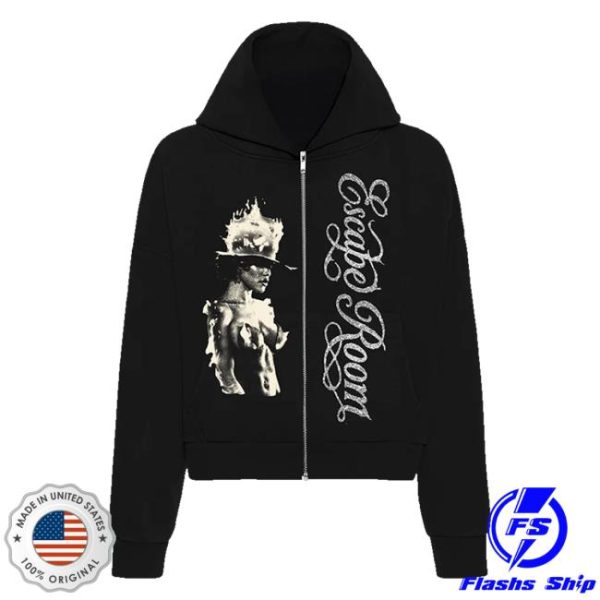 Teyana Taylor Merch Store Tey’s Note Zip Hoodie In Black