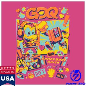 Fangamer Store Merch Games Done Quick Gdq Marathon Mascots Shirt