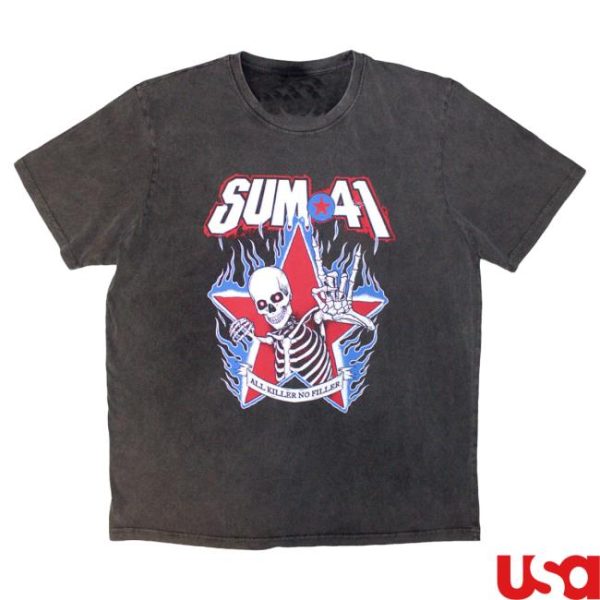 Atc Music Merch Store Sum 41 Stonewash T-Shirt