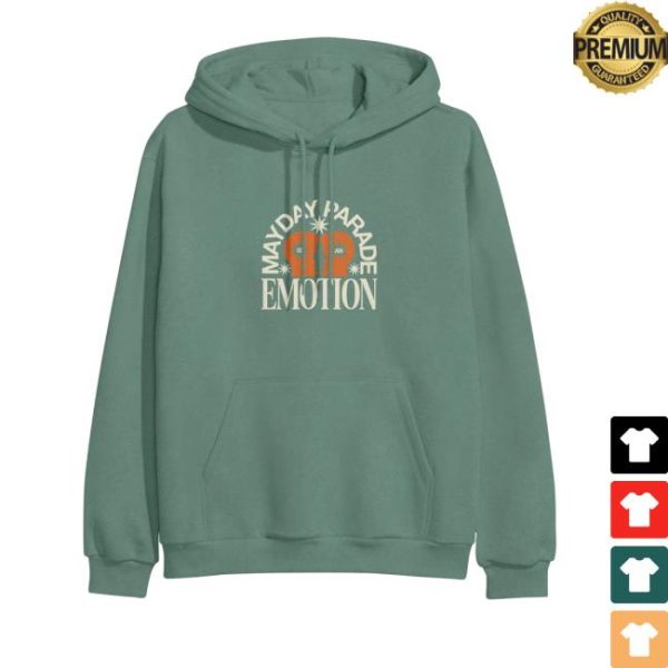 Mayday Parade Shop Merch Emotion Cypress Green Pullover Hoodie