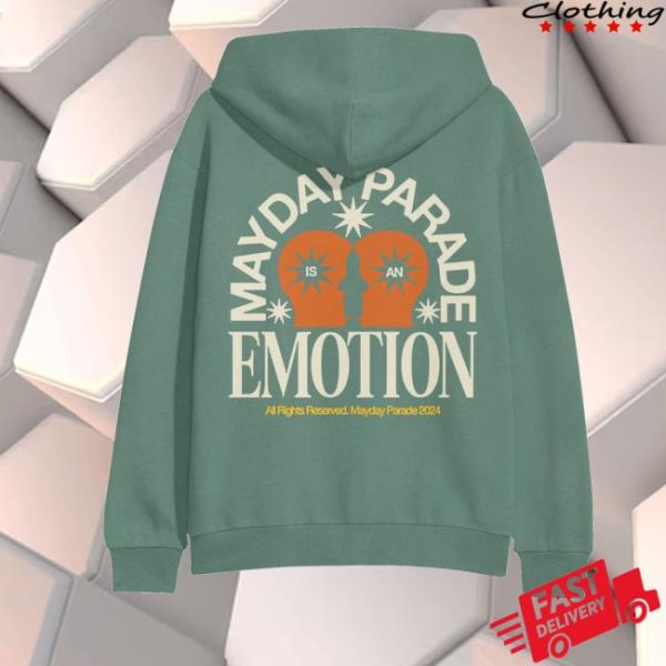 Mayday Parade Shop Merch Emotion Cypress Green Pullover Hoodie