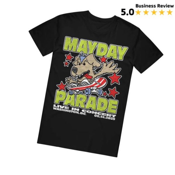 Mayday Parade Shop Merch Live In DC Black T-Shirt