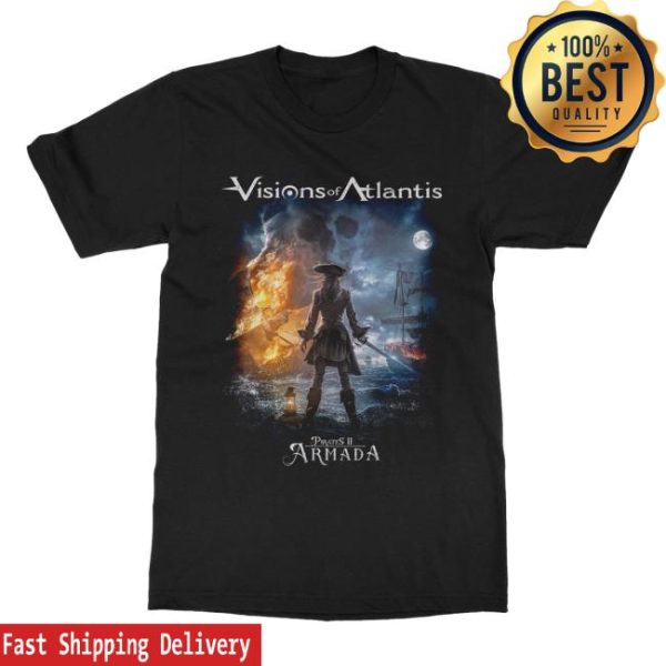 Indiemerchstore Shop Visions Of Atlantis Armada Cover T-Shirt
