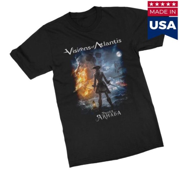 Indiemerchstore Shop Visions Of Atlantis Armada Cover T-Shirt