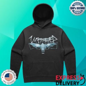 Unprocessed Merch Store Shop Angel Bat Hoodie Black