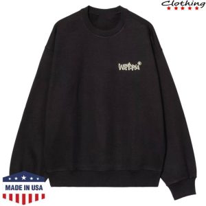 Evolve Clothing Store Merch Carhartt Wip Mens Wiptopia Black Sweatshirt