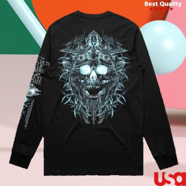 Unprocessed Merch Store Shop Angel Skull Longsleeve Black