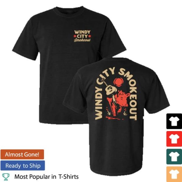 Windy City Smokeout Merch Store Shop Black Pig Tee
