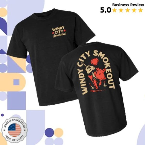 Windy City Smokeout Merch Store Shop Black Pig Tee