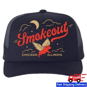 Windy City Smokeout Merch Store Shop Navy Flying Pig Trucker Hat