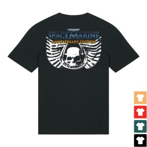 Warhammer Store Merch Space Marine Anniversary Edition Logo Fitted T Shirt