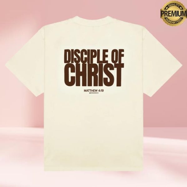 2819 Store Merch Disciple Of Christ Cream Brown Tee