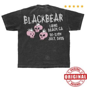 Beartrap Merch Store Vintage Long Beach Pink Skull Tee