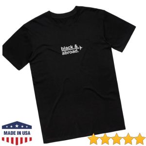 Blackandabroad Store Merch Unisex Signature Black & Abroad Tee