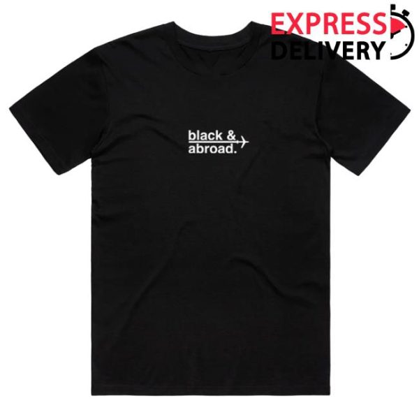 Blackandabroad Store Merch Unisex Signature Black & Abroad Tee