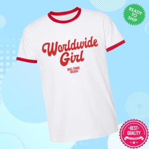 Big Time Rush Worldwide Girl Store Merch Btr Worldwide Girl Tee
