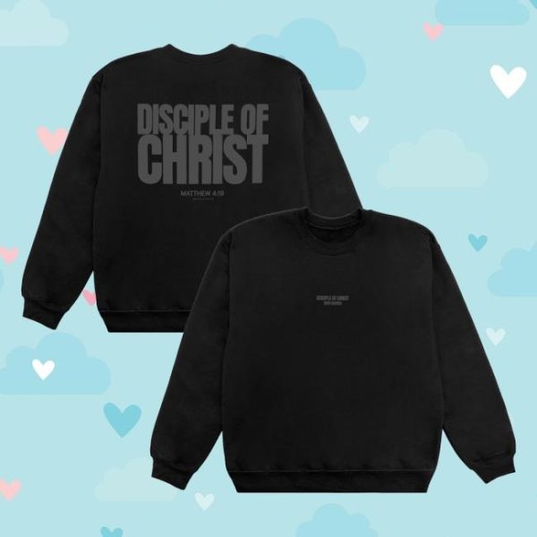 2819 Church Store Merch Disciple Of Christ Black Crew