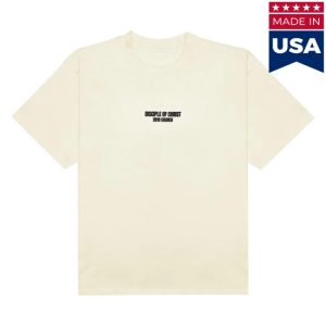 2819 Church Store Merch Disciple Of Christ Cream Black Tee
