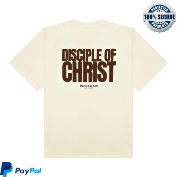 2819 Church Store Merch Disciple Of Christ Cream Brown Tee