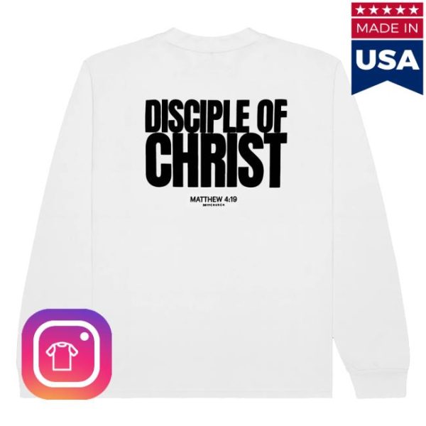 2819 Church Store Merch Disciple Of Christ White Long Sleeve