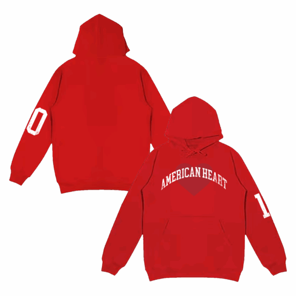 Benson Boone Merch Store Shop American Heart Rose Red Hoodie