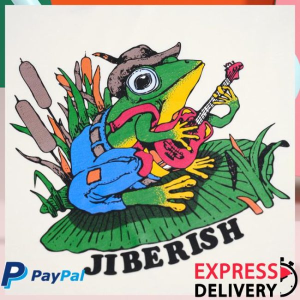 Jiberish Store Merch Banjo Frog Supima Natural Shirt