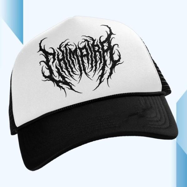 Chimaira Merch Store Shop Death Metal Trucker Hat Black White