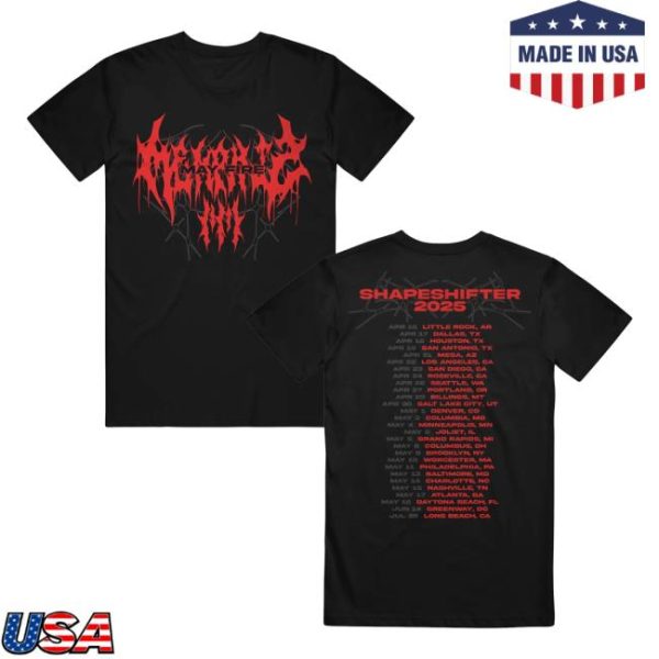Merchnow Store Shop Memphis May Fire Metal Shapeshifter Tour Black T-Shirt