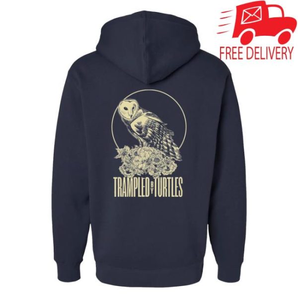 Trampled By Turtles Merch Store Shop Owl Hoodie Navy