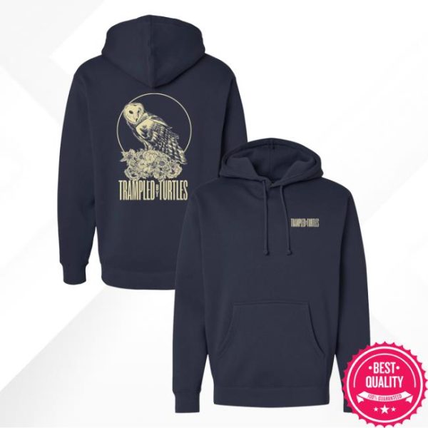 Trampled By Turtles Merch Store Shop Owl Hoodie Navy