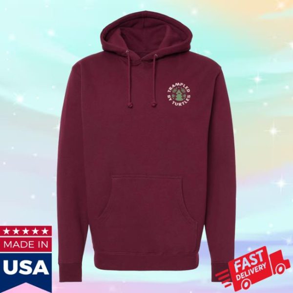 Trampled By Turtles Merch Store Shop Pine Hoodie Maroon